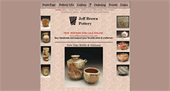 Desktop Screenshot of jeffbrownpottery.com