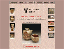 Tablet Screenshot of jeffbrownpottery.com